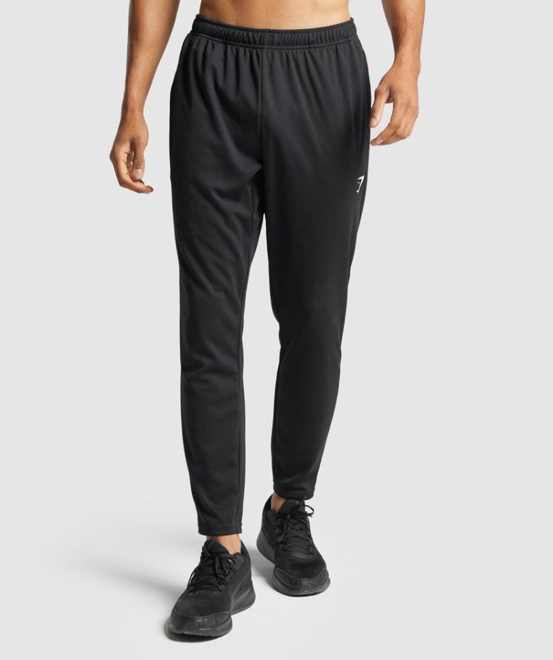 Men\'s Gymshark Arrival Knit Jogger Black | CA 3506N8